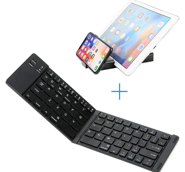 Folding Metal Bluetooth Foldable Keyboard Mini Bluetooth Wireless