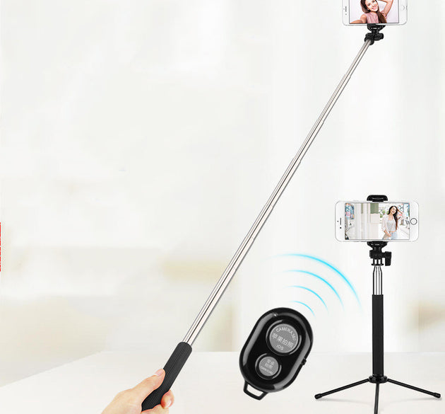 New Selfie Stick Tripod With Bluetooth-compatible Remote Control For SmartPhone Mobile Monopod Selfie Stick