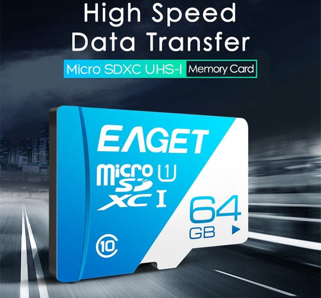 EAGET T1 Micro SD Card 64GB 32GB 16GB Memory Card 128GB TF Card Class10 UHS-I 80MB S Microsd   Memory Card For Smartphone