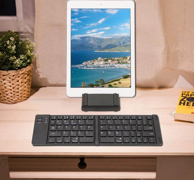 Folding Metal Bluetooth Foldable Keyboard Mini Bluetooth Wireless