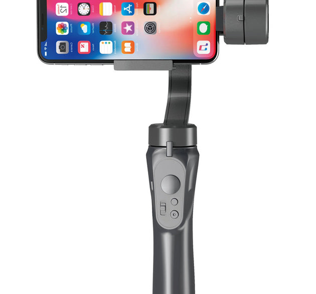 Compatible with Apple, Handheld Phone Gimbal Stabilizer 3-Axis PTZ Tripod Anti-Shake for Smartphone Vlog